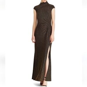 Lauren by Ralph Lauren Metallic Gown